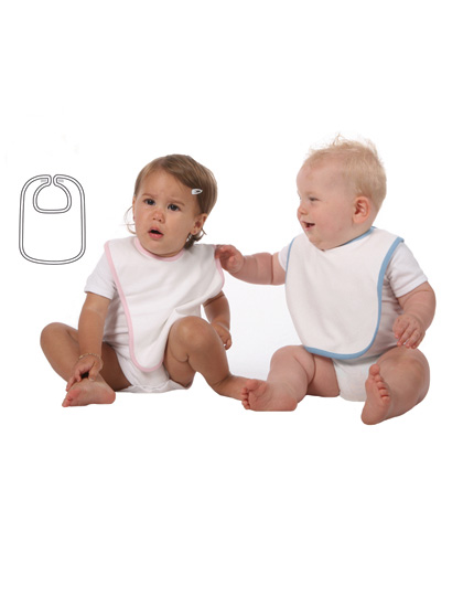 Link Kids Wear Babylätzchen Double Layer White