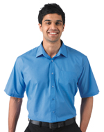 Russell Collection Men´s Short Sleeve Classic Polycotton Poplin Shirt